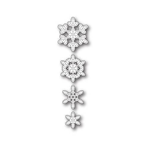 Wykrojnik - Poppystamps - Stitched Evangeline Snowflakes - śnieżynki