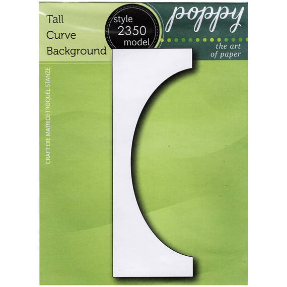 Wykrojnik - Poppystamps - Tall Curve Background panel owal