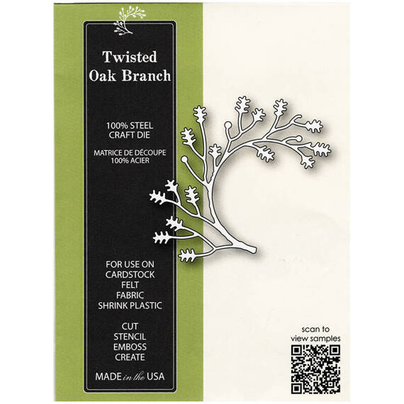 Wykrojnik - Poppystamps - Twisted Oak Branch - gałąź dębu