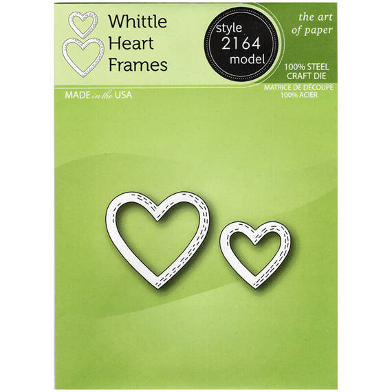 Wykrojnik - Poppystamps - Whittle Heart Frames ramki serca