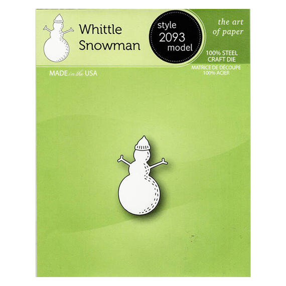 Wykrojnik - Poppystamps - Whittle Snowman - bałwanek