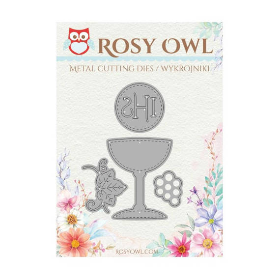 Wykrojnik - Rosy Owl - Kielich, hostia, winogrono