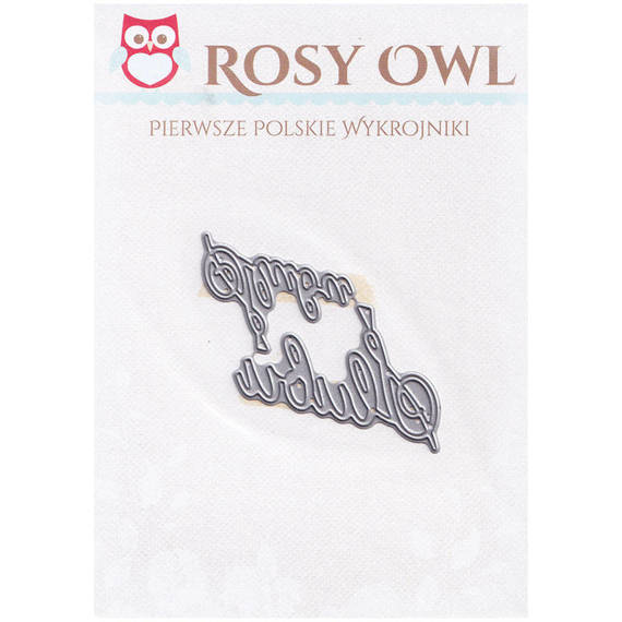 Wykrojnik - Rosy Owl - Ślubu - napisy