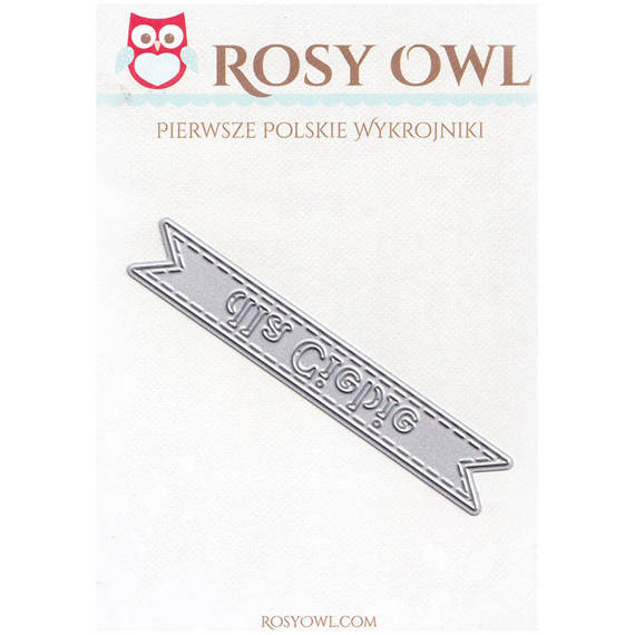 Wykrojnik - Rosy Owl - dla Ciebie pasek z przeszyciami