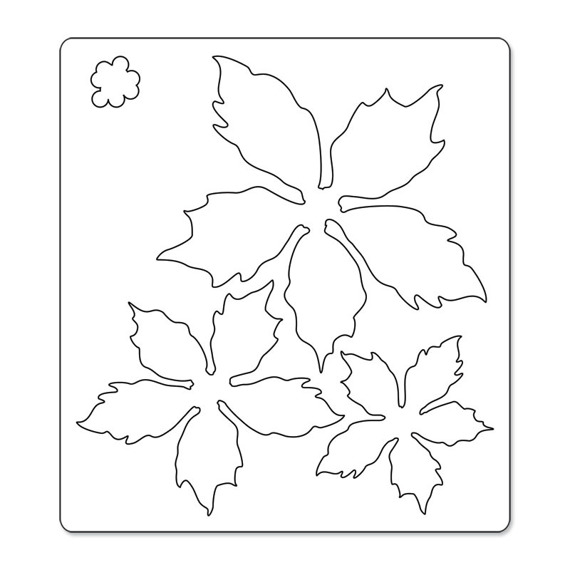 Wykrojnik Sizzix Bigz - Tattered Poinsettia 658261 poinsecja gwiazda betlejemska