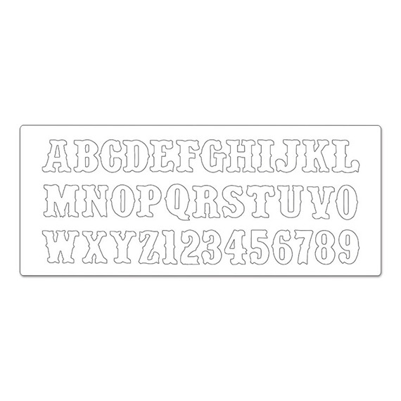 Wykrojnik Sizzix Bigz XL - Vintage Market 658772 alfabet