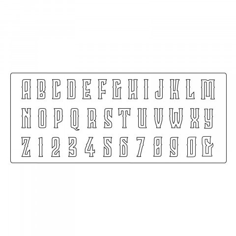 Wykrojnik Sizzix Bigz XL - Wonderland by Tim Holtz - alfabet