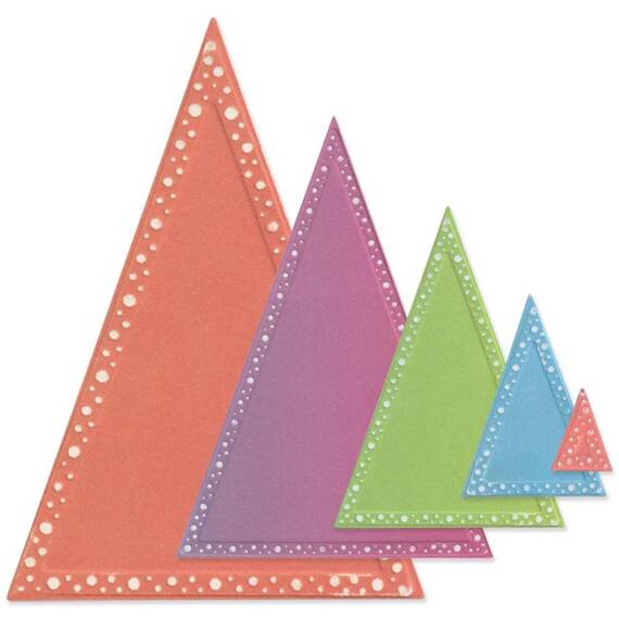 Wykrojnik Sizzix Framelits - Patti's Perfect Triangles trójkąty