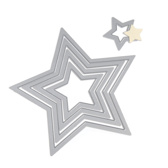 Wykrojnik Sizzix Framelits - Stars 657567 - gwiazdy 5 szt.