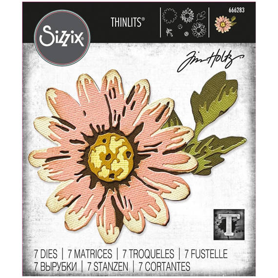 Wykrojnik Sizzix Thinlits - Blossom by Tim Holtz kwiat