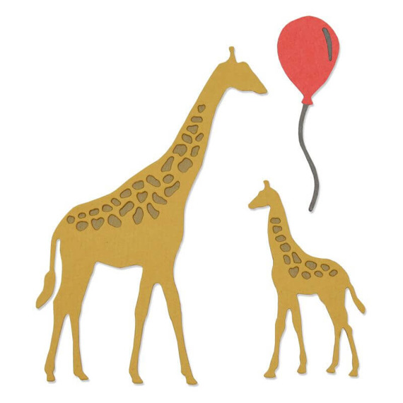 Wykrojnik Sizzix Thinlits - Giraffes /żyrafy balon