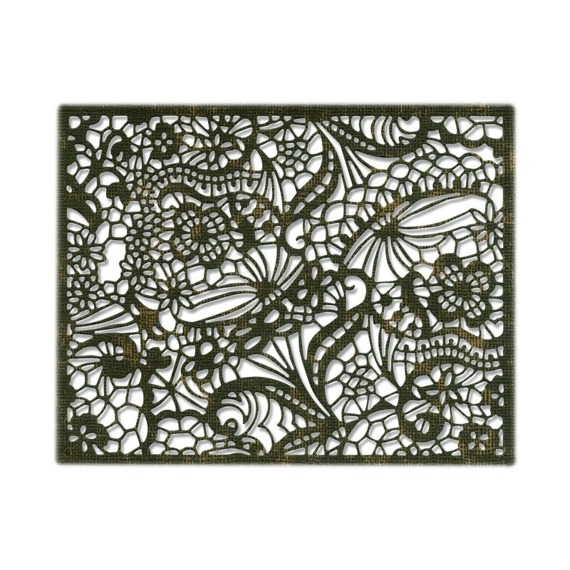 Wykrojnik Sizzix Thinlits - Intricate Lace koronkowe tło