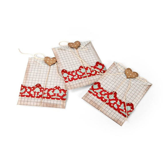 Wykrojnik Sizzix Thinlits - Medallion, Layering Heart 658915 serca serce