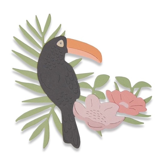 Wykrojnik Sizzix Thinlits - Tropical Bird - tukan