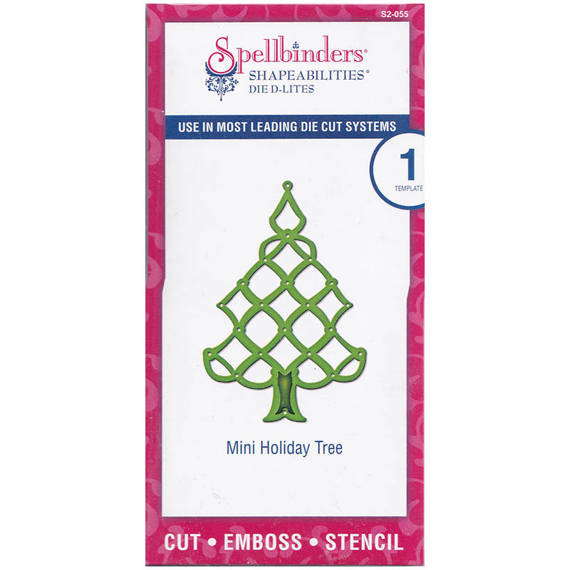 Wykrojnik - Spelbinders - Mini Holiday Tree / choinka
