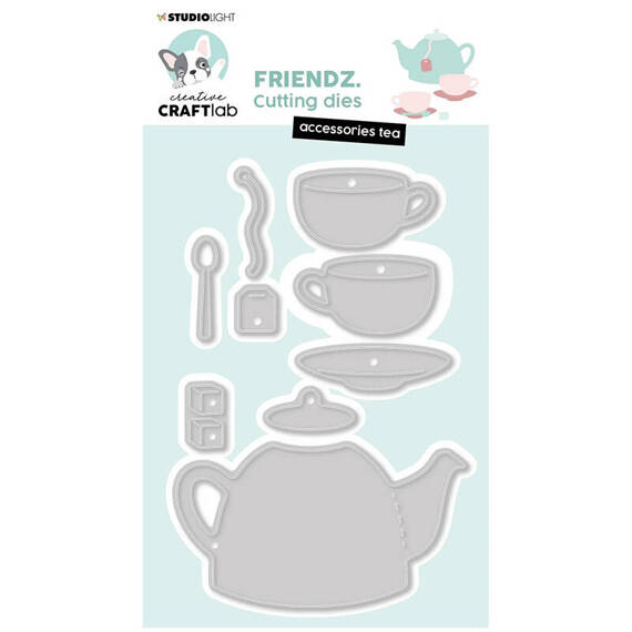 Wykrojnik - StudioLight - Accessoires Tea Friendz filiżanki czajniczek