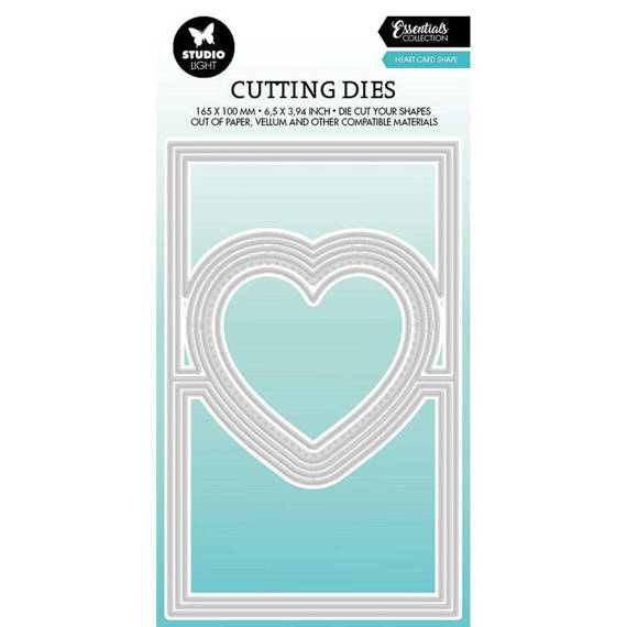 Wykrojnik - StudioLight - Heart card shape baza kartki z sercem