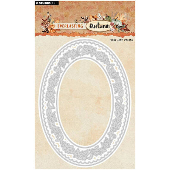 Wykrojnik - StudioLight - Oval leaf wreath ramka owalna z listkami