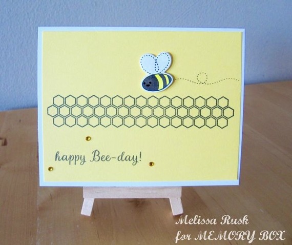 Wykrojnik + stempel - Memory Box - Bumblebee Daydreams - kwiaty pszczoły