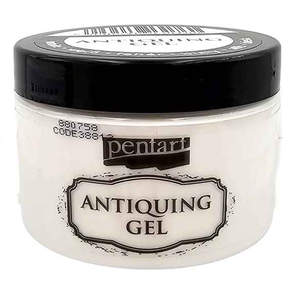 Żel postarzający - antiquing gel Pentart - biały / white 150ml