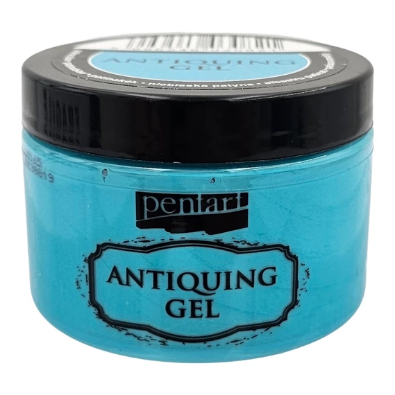 Żel postarzający - antiquing gel Pentart - patyna niebieska / patina blue 150ml