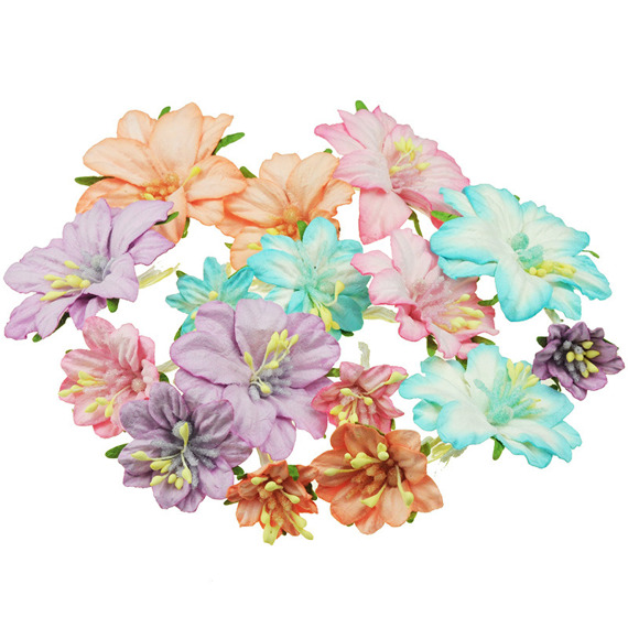 Zestaw kwiatów Pretty Flori - Geums mix pastelowy - 16szt