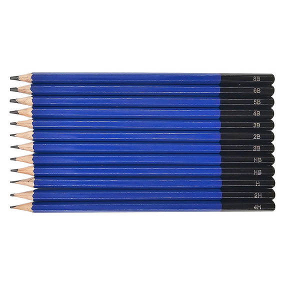 Zestaw ołówków grafitowych LoveArt 12 sztuk