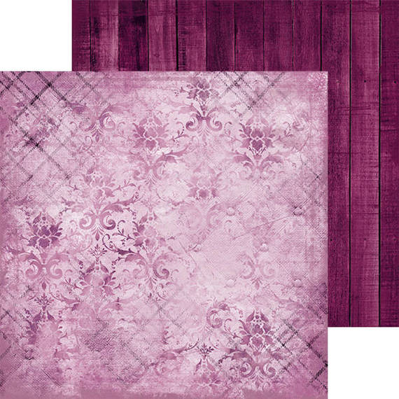 Zestaw papierów 20,3x20,3 - Craft o'clock - Purple-Fuchsia Mood