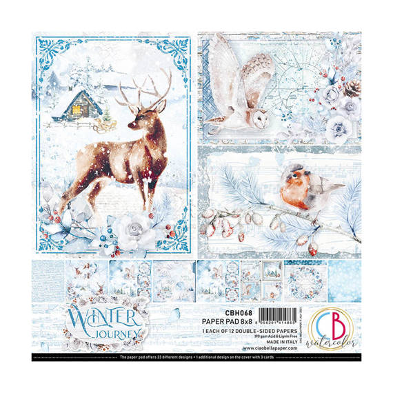 Zestaw papierów 20x20cm - Ciao Bella - Winter journey
