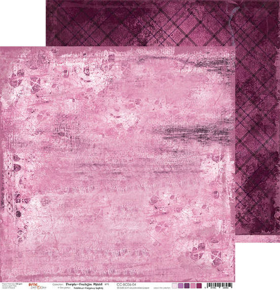 Zestaw papierów 30,5x30,5 - Craft o'clock - Purple-Fuchsia Mood