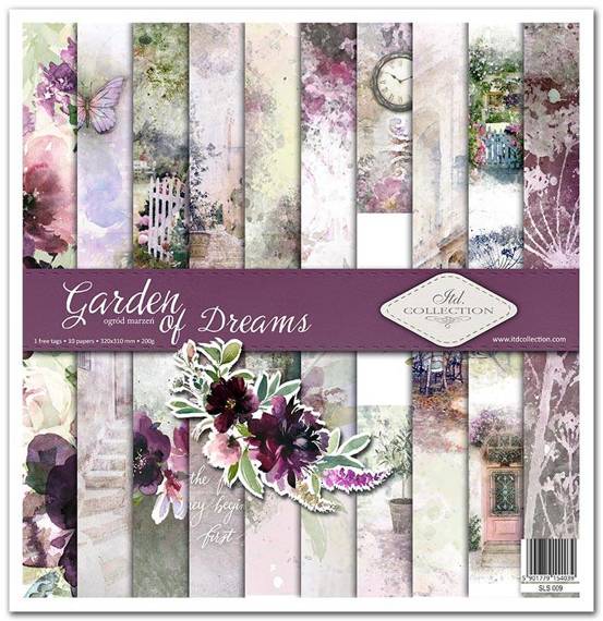 Zestaw papierów 30x30 - Garden of Dreams kwiaty