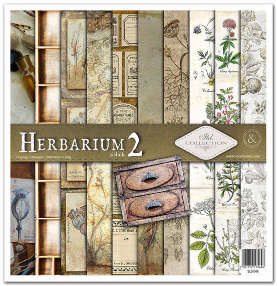 Zestaw papierów 30x30 - Itd Collection - Herbarium 2