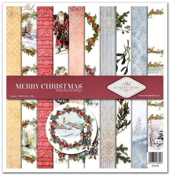 Zestaw papierów 30x30 - Itd Collection - Merry Christmas
