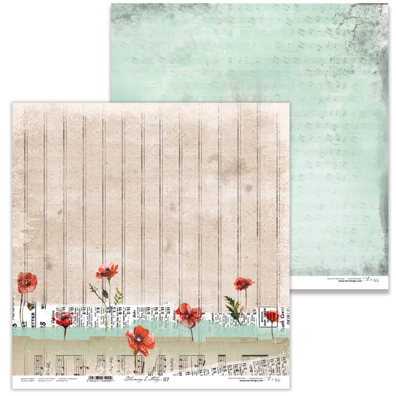Zestaw papierów 30x30  - Lexi Design - Blooming Lullaby