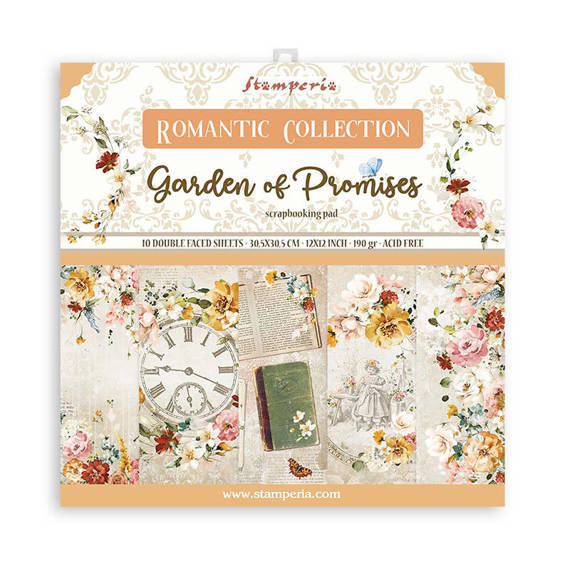 Zestaw papierów 30x30 - Stamperia - Garden of Promises