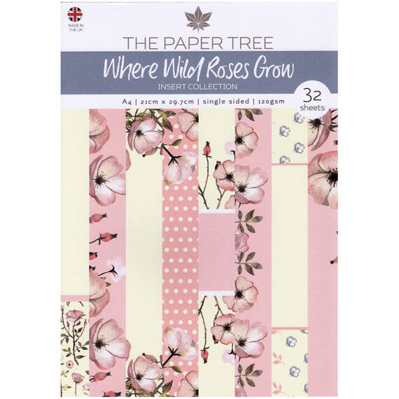 Zestaw papierów A4 - The Paper Tree - Where Wild Roses Grow