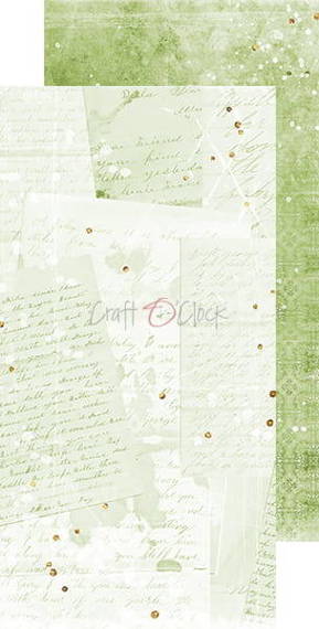 Zestaw papierów bazowych 15x30 - Craft o'clock - Greenery Invitation