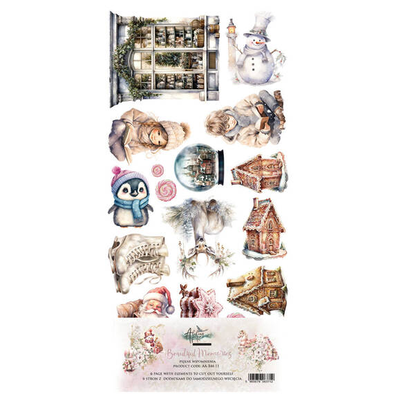 Zestaw papierów do scrapbookingu 15x30 - Alchemy of Art - Beautiful Memories Christmas