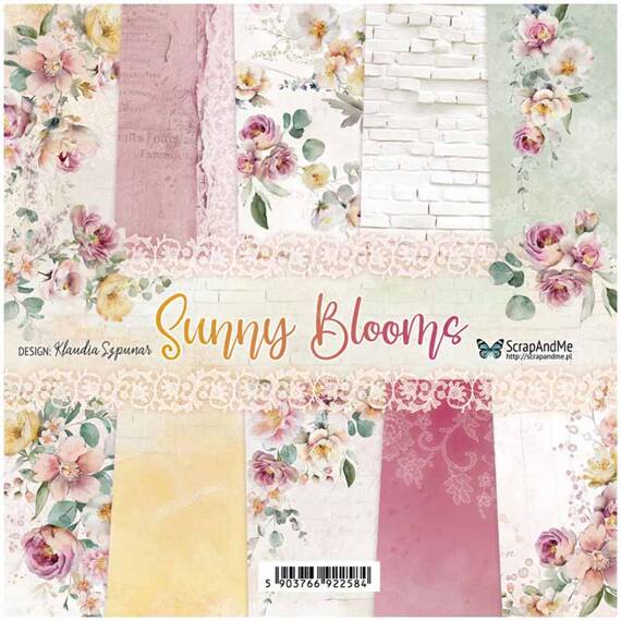 Zestaw papierów do scrapbookingu 20x20 - Scrapandme - Sunny Blooms