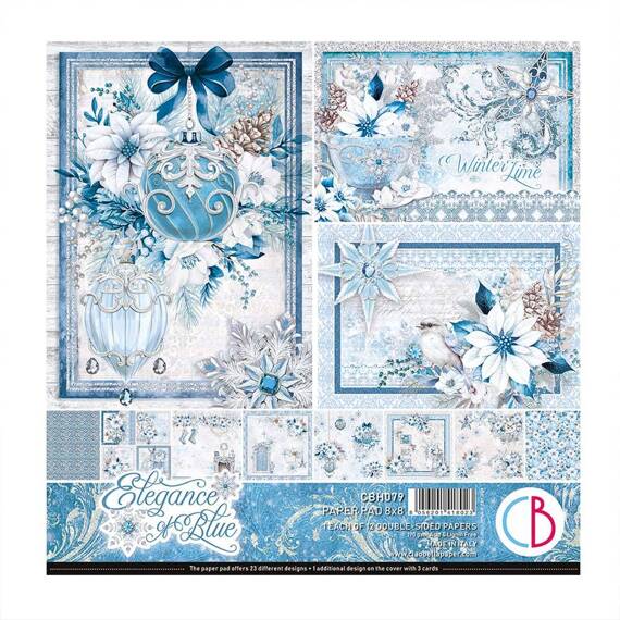 Zestaw papierów do scrapbookingu 20x20cm - Ciao Bella - Elegance of Blue