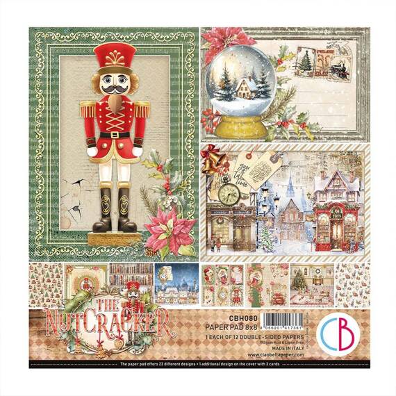 Zestaw papierów do scrapbookingu 20x20cm - Ciao Bella - The Nutcracker