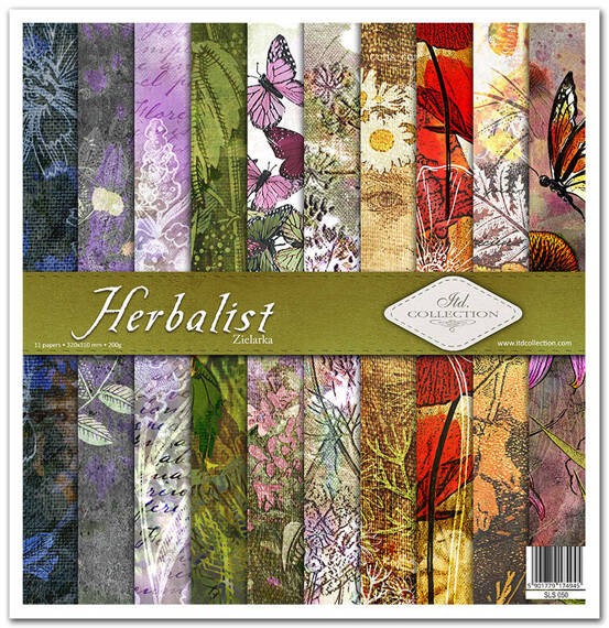 Zestaw papierów do scrapbookingu 30x30 - Itd Collection - Herbalist Zielarka