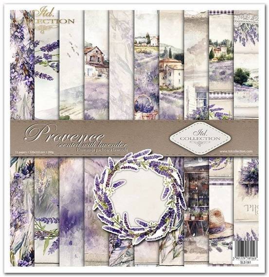 Zestaw papierów do scrapbookingu 30x30 - Itd Collection - Provence scented with lavender