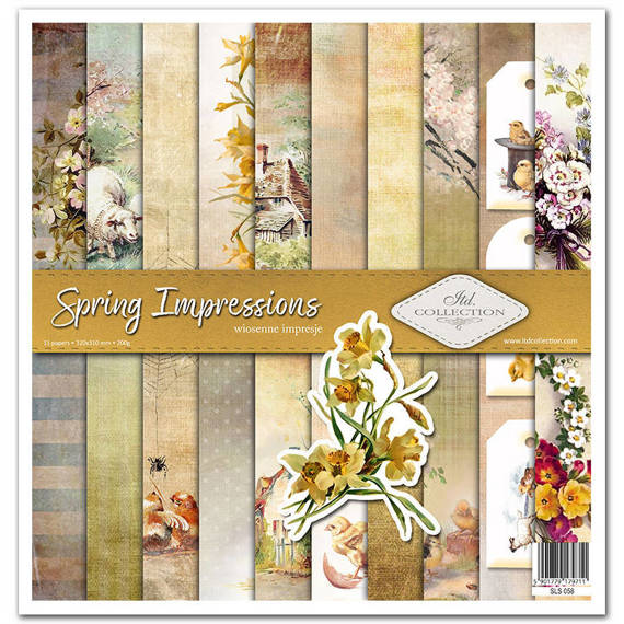 Zestaw papierów do scrapbookingu  30x30 - Itd Collection - Spring Impressions