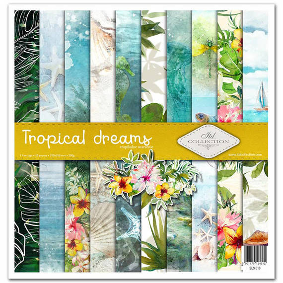 Zestaw papierów do scrapbookingu 30x30 - Itd Collection - Tropical Dreams