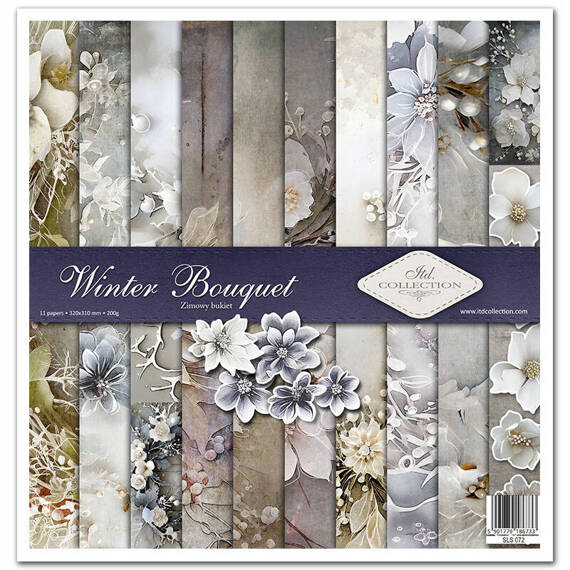 Zestaw papierów do scrapbookingu 30x30 - Itd Collection - Winter Bouquet