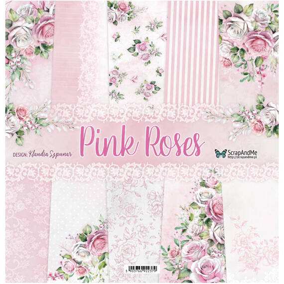 Zestaw papierów do scrapbookingu 30x30 - ScrapAndMe - Pink Roses