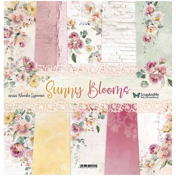 Zestaw papierów  do scrapbookingu 30x30 - ScrapAndMe - Sunny Blooms