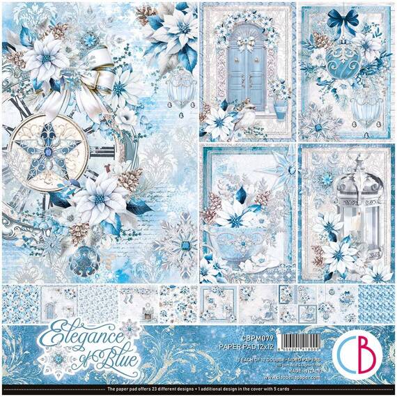 Zestaw papierów do scrapbookingu 30x30cm - Ciao Bella - Elegance of Blue