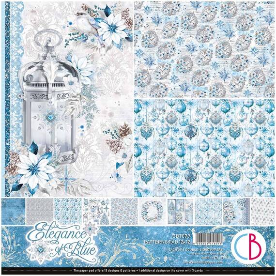 Zestaw papierów do scrapbookingu 30x30cm - Ciao Bella - Elegance of Blue